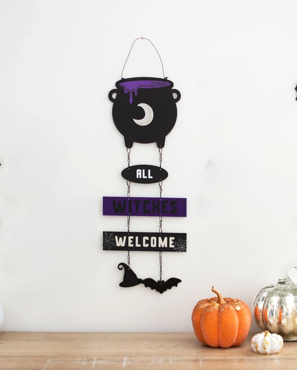 All Witches Welcome Mit Hexenkessel 30cm 5 All Witches Welcome Mit Hexenkessel 30cm – Bild 3