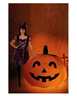 Aufblasbarer Kürbis Mit Licht & Ventilator 120cm -Halloween Deko Verkaufsgeschäft aufblasbarer kuerbis mit ventilator und licht inflatable pumpkin with vent and light halloween deko 53154 03
