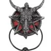 Baphomet Türklopfer 2 Baphomet Türklopfer -Halloween Deko Verkaufsgeschäft baphomet tuerklopfer baphomet door knocker gothic deko 39218 01