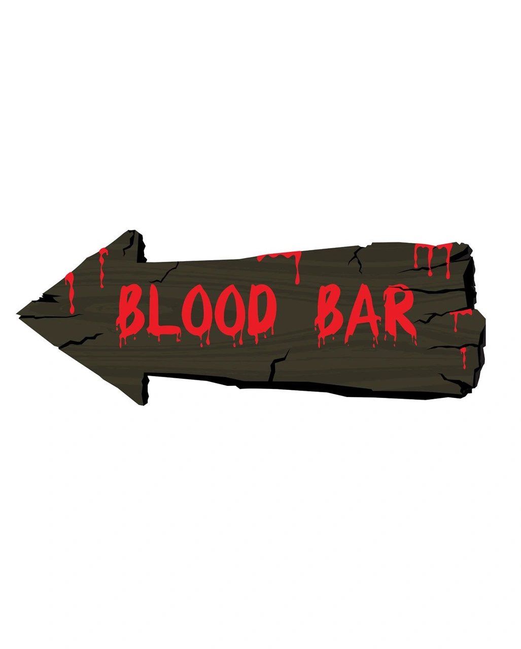 Blood Bar Halloween Wandschild 3 Blood Bar Halloween Wandschild