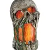 Flammeneffekt Moder Totenschädel Deko -Halloween Deko Verkaufsgeschäft flammeneffekt horror totenschaedel deko halloween und horror deko halloween skull animated prop 53548