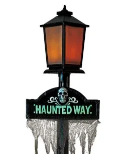 Schaurige Straßenlaterne Mit Licht & Sound -Halloween Deko Verkaufsgeschäft gespenstische halloween strassenlaterne mit licht und sound halloween lantern decor 51425 2