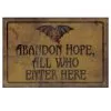 Vintage Abandon Hope Schild 43x11cm 2 Vintage Abandon Hope Schild 43x11cm -Halloween Deko Verkaufsgeschäft gothic abandon hope schild vntage abandon hope schild antique ghothic abandon hope sign 52038 01