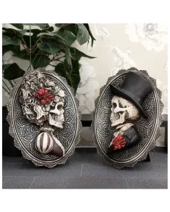Gothic Skelett Gentleman Day Of The Dead Wand- & Standbild -Halloween Deko Verkaufsgeschäft gothic skelett gentleman day of the dead wandbild gothic skeleton gentleman wall plaque gothic deko 39302 6