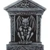 Grabstein Mit Wasserspeier & Säulen 52cm -Halloween Deko Verkaufsgeschäft grabstein mit gargoyle und saeulen tombstone with gargoyle and pillars halloween grabsteine kaufen 51273 01