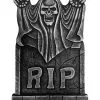 Skelett Phantom Reaper Grabstein 55cm -Halloween Deko Verkaufsgeschäft grabstein mit skelett phantom reaper 55cm halloween deko grabsteine und aussendeko halloween decorations tombstones and props 52570