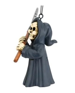 Sensenmann Christbaumkugel 8,9cm -Halloween Deko Verkaufsgeschäft grim reaper weihnachtskugel halloween und horror weihnachtsdeko und wohnaccessoires grim reaper hanging ornament 54748 3