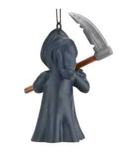 Sensenmann Christbaumkugel 8,9cm -Halloween Deko Verkaufsgeschäft grim reaper weihnachtskugel halloween und horror weihnachtsdeko und wohnaccessoires grim reaper hanging ornament 54748 5