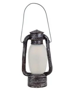 Grubenleuchte Mit Totenkopf & Licht 24cm -Halloween Deko Verkaufsgeschäft grubenlaterne mit totenschaedel und licht 24cm mine lantern with skull and light 52831 03