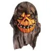 Kürbisschädel Wanddeko Mit Fetzenstoff -Halloween Deko Verkaufsgeschäft gruseliger pumpkin skull mit fetzen stoff zum aufhaengen hanging wall decoration halloween dekoration halloween props 39764