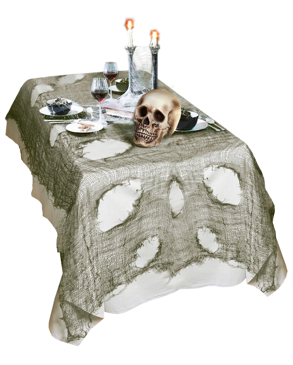 Halloween Lumpenstoff Grün 3 Halloween Lumpenstoff Grün