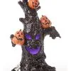 Leuchtender Halloween Glitter Baum 25cm -Halloween Deko Verkaufsgeschäft halloween glitzer baum mit beleuchtung 25cm halloween glitter tree with led kinder deko halloween 53707