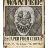 Horror-Clown Wanted Poster -Halloween Deko Verkaufsgeschäft halloween horrorclown deko poster halloween haunted circus wanted sign 51776
