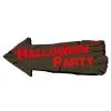 Halloween Party Hinweisschild 50cm -Halloween Deko Verkaufsgeschäft halloween party wegweiser halloween party hinweisschild haloween party signpost 52833 01