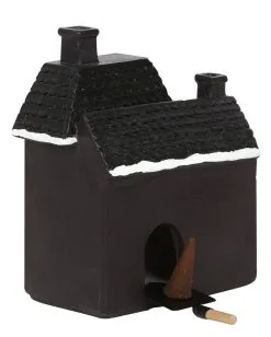 Hounted House Räucherkegel Haus -Halloween Deko Verkaufsgeschäft haunted house raeucherkegel halter haunted house incense cone burner halloween homeware 53588 03