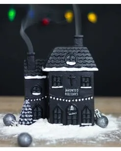Hounted House Räucherkegel Haus -Halloween Deko Verkaufsgeschäft haunted house raeucherkegel halter haunted house incense cone burner halloween homeware 53588 04