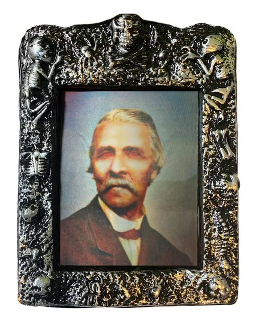 Teuflischer Opa Hologramm Wandbild 22x30 Cm -Halloween Deko Verkaufsgeschäft hologramm wandbild teuflischer opa gruselvilla wand deko halloween 54501