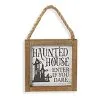 "Haunted House Enter If You Dare" Halloween Wandbild 15cm -Halloween Deko Verkaufsgeschäft holz schild haunted house enter if you dare 15cm wood wall sign halloween dekoschild halloween 54242