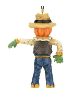 Kürbis Vogelscheuche Christbaumkugel 9,5cm -Halloween Deko Verkaufsgeschäft kuerbis vogelscheuche weihnachtskugel halloween und horror weihnachtsdeko scarecrow ornament 54755 3
