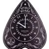Hexenbrett Wanduhr 34cm -Halloween Deko Verkaufsgeschäft ouija board wanduhr hexenbrett wanduhr wahrsagebrett wanduhr spirit board wallclock 53300 01
