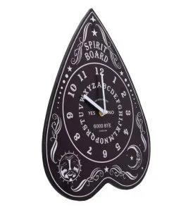 Hexenbrett Wanduhr 34cm -Halloween Deko Verkaufsgeschäft ouija board wanduhr hexenbrett wanduhr wahrsagebrett wanduhr spirit board wallclock 53300 04