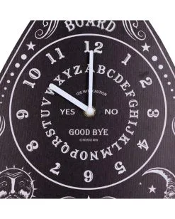 Hexenbrett Wanduhr 34cm -Halloween Deko Verkaufsgeschäft ouija board wanduhr hexenbrett wanduhr wahrsagebrett wanduhr spirit board wallclock 53300 05