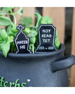 Blumenfriedhof Grabstein Schild -Halloween Deko Verkaufsgeschäft pflanzenfriedhof grabstein schild blumenfriedhof grabstein schild tombstone plant sign 53099 03