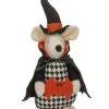 Halloween Plüsch Maus Mit Fledermaus 23cm -Halloween Deko Verkaufsgeschäft pluesch halloween maus mit fledermaus 23cm halloween plush mouse figurine with bat halloween dekofigur 54259