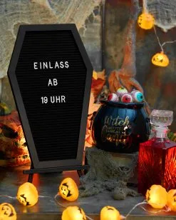 Sarg Buchstabentafel -Halloween Deko Verkaufsgeschäft sarg buchstabentafel coffin letterboard halloween und gothic deko 51485 2