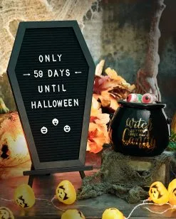 Sarg Buchstabentafel -Halloween Deko Verkaufsgeschäft sarg buchstabentafel coffin letterboard halloween und gothic deko 51485 4