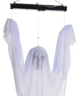 Schwebender Geist Mit Schwarzlicht -Halloween Deko Verkaufsgeschäft schwebender geist mit uv licht halloween deko floating ghost with uv light 36074 02