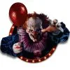 3D Deko Folie Horror Clown Selbstklebend -Halloween Deko Verkaufsgeschäft selbstklebende 3d deko folie horror clown self adhesive 3d deco foil horror clown halloween wanddekoration 53251
