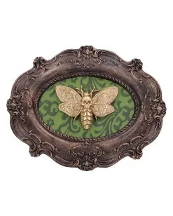 Totenkopfschwärmer Motte Wandbild -Halloween Deko Verkaufsgeschäft totenkopfschwaermer motte wandbild atropos macabre moth wall plaque gothic deko 50334 04