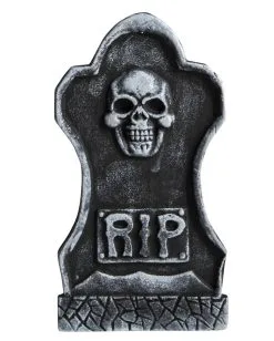 Totenschädel RIP Deko Grabstein
