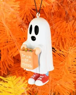 Trick Or Treat Geist Christbaumkugel 8,9cm -Halloween Deko Verkaufsgeschäft trick or treat geist weihnachtskugel halloween und horror weihnachtsdeko und ornamente tot ghost ornament 54750 5