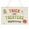 Trick Or Treaters Willkommen Schild 20x30cm -Halloween Deko Verkaufsgeschäft trick or treaters halloween schild trick or treaters halloween sign halloween deko 53119 03