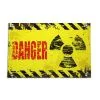 Türschild Danger -Halloween Deko Verkaufsgeschäft tuerschild radioactive danger halloween dekoration warnschild biohazard hinweisschild halloween 21401