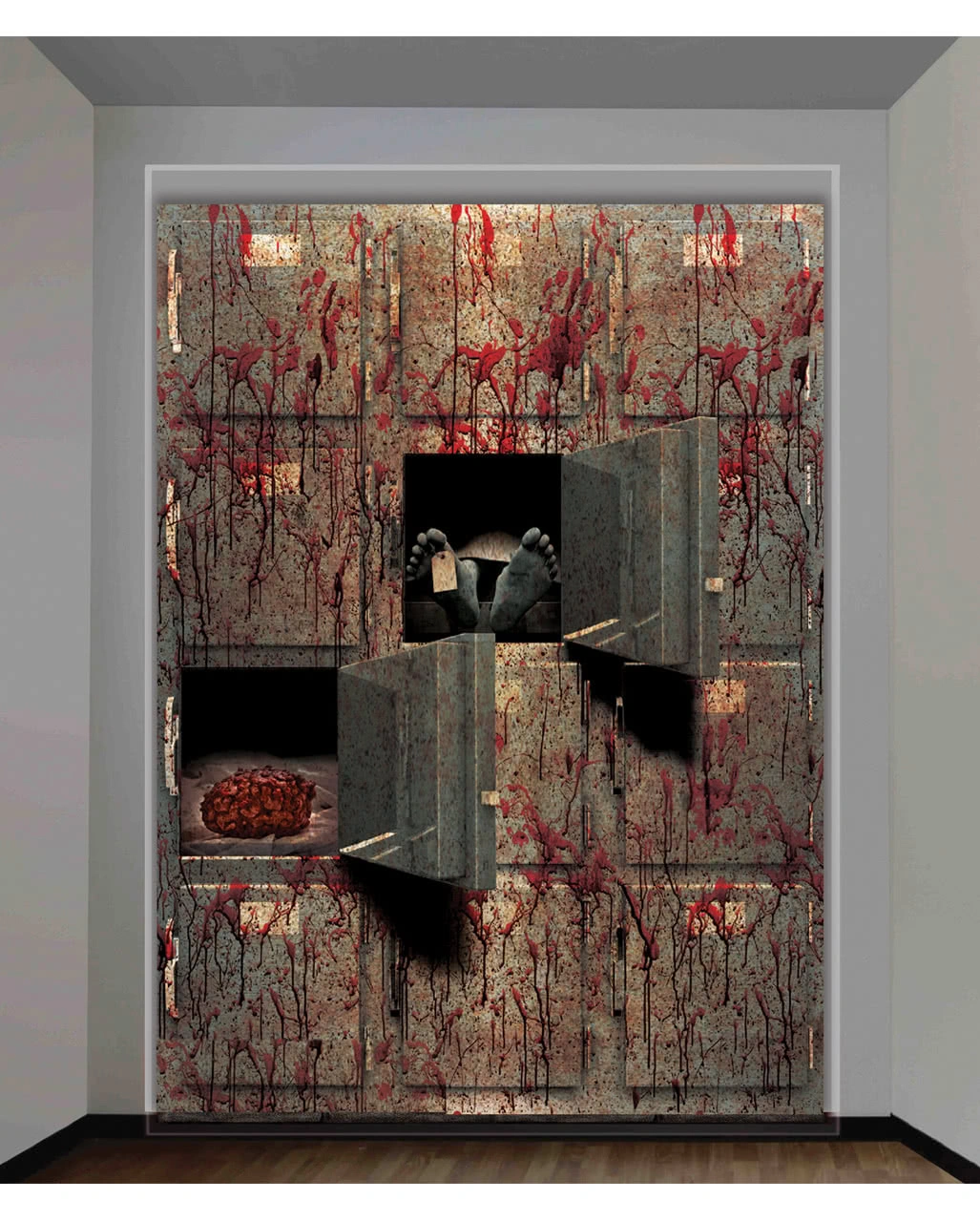 Wandfolie Leichenschauhaus Für Halloween 3 Wandfolie Leichenschauhaus Für Halloween